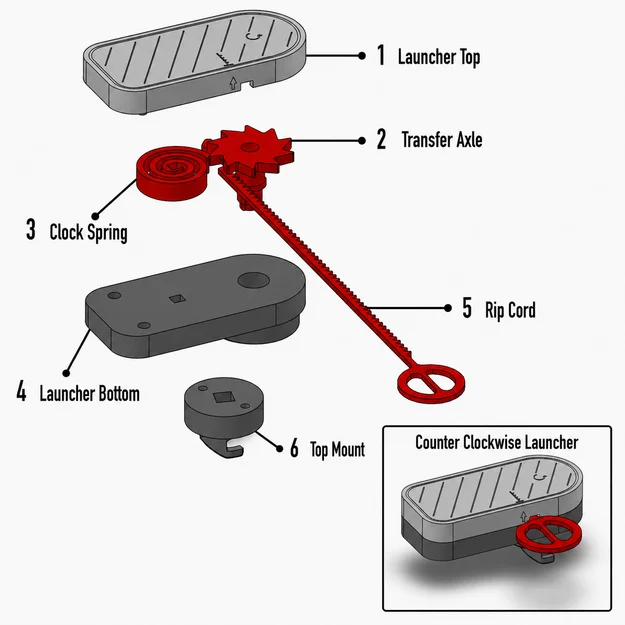 Bộ Phóng Beyblade Xoay Ngược Chiều Kim Đồng Hồ (Type 2-1) - Image 2