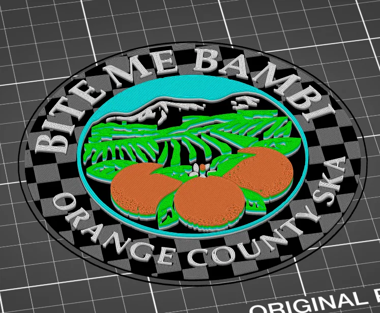 Mô hình logo 3D Bite Me Bambi - Trang trí ban nhạc Orange County SKA - Image 5