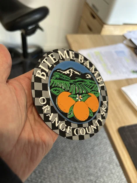 Mô hình logo 3D Bite Me Bambi - Trang trí ban nhạc Orange County SKA - Image 9
