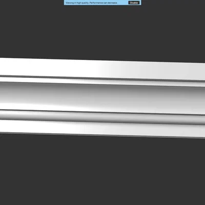 Phào chỉ trần nhà Crown Molding tích hợp khe gắn đèn LED trang trí