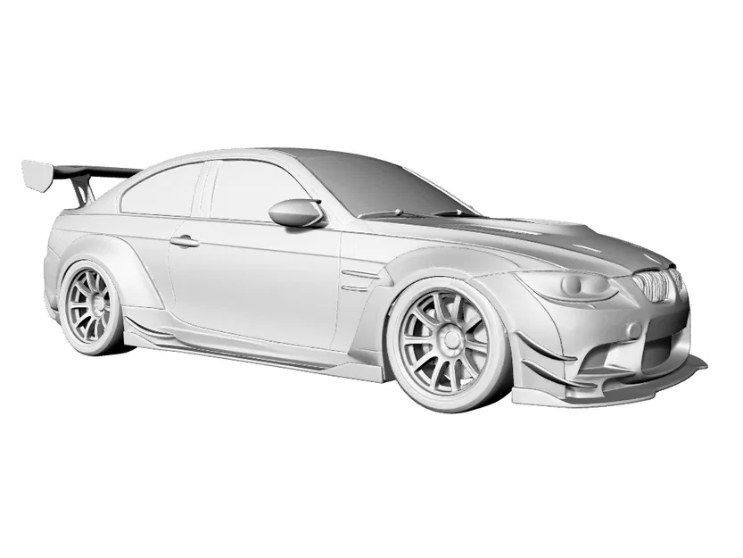 Mô hình xe BMW M3 E92 độ phong cách Widebody Drift in 3D - Image 1