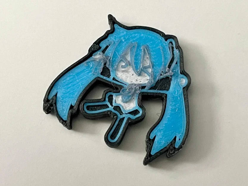 Charm Hatsune Miku - Dành cho dép Crocs (In đa màu với Single Extruder) - Image 1