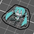 Charm Hatsune Miku - Dành cho dép Crocs (In đa màu với Single Extruder) - Thumbnail 2