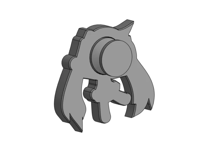 Charm Hatsune Miku - Dành cho dép Crocs (In đa màu với Single Extruder) - Image 4