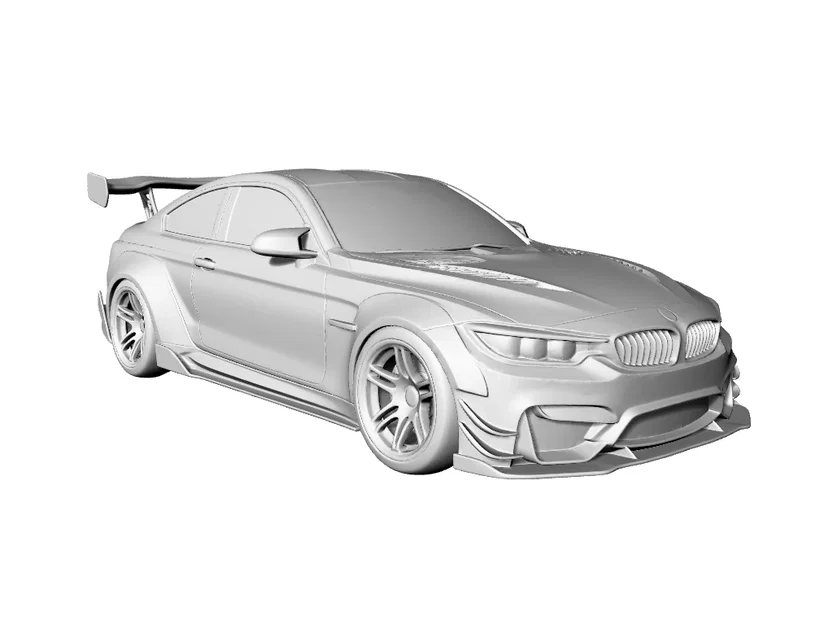 Mô hình BMW M3 F80 Widebody Drift in 3D cực ngầu - Image 1