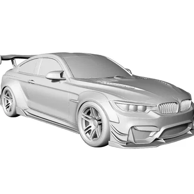 Mô hình BMW M3 F80 Widebody Drift in 3D cực ngầu