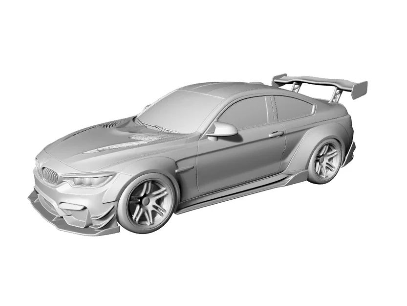 Mô hình BMW M3 F80 Widebody Drift in 3D cực ngầu - Image 2