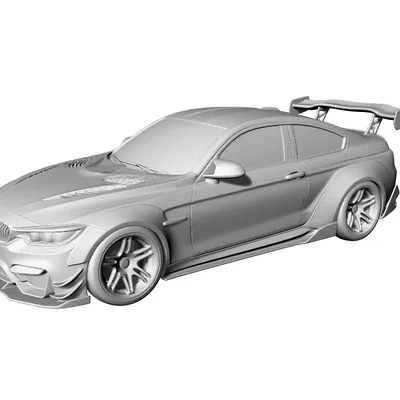 Mô hình BMW M3 F80 Widebody Drift in 3D cực ngầu