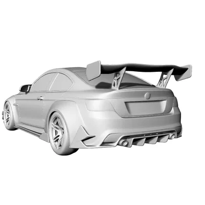 Mô hình BMW M3 F80 Widebody Drift in 3D cực ngầu