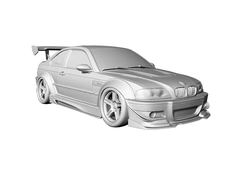 Mô hình BMW M3 E46 Widebody Drift 3D cực ngầu cho tín đồ mê xe - Image 1