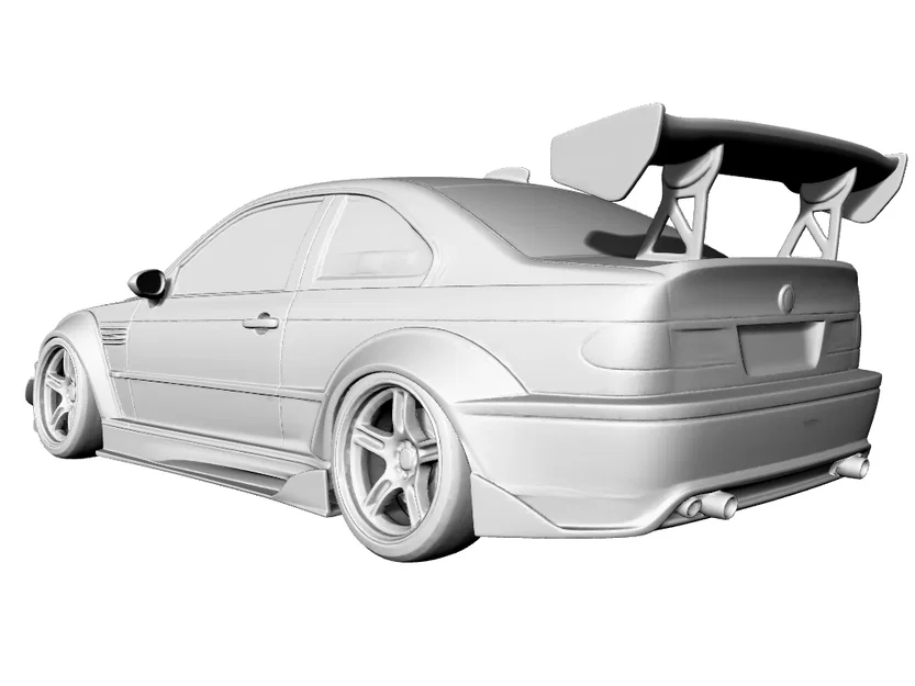 Mô hình BMW M3 E46 Widebody Drift 3D cực ngầu cho tín đồ mê xe - Image 2