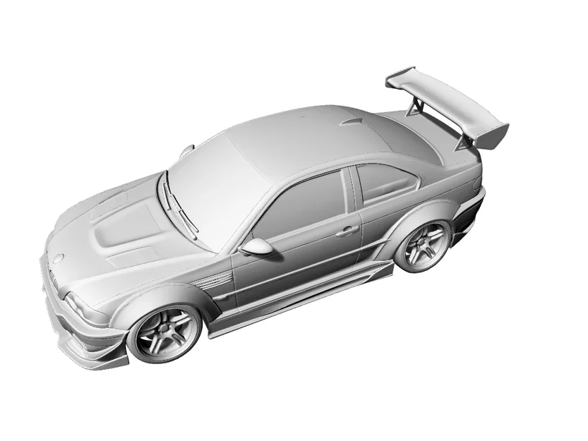 Mô hình BMW M3 E46 Widebody Drift 3D cực ngầu cho tín đồ mê xe - Image 4