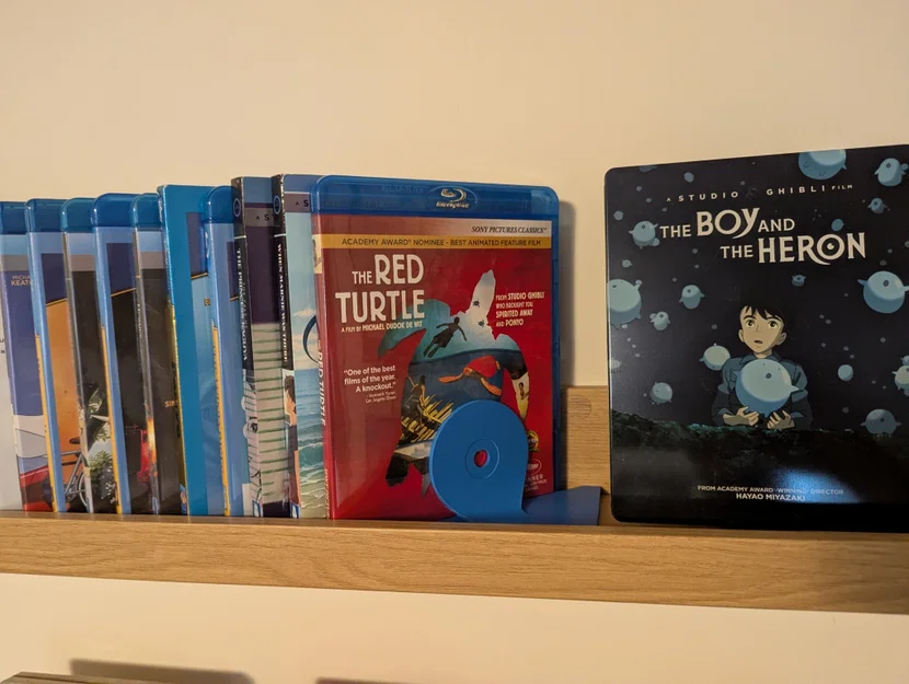 Chặn sách nghiêng cho kệ Ikea Mosslanda (đựng đĩa Blu-ray) - Image 1