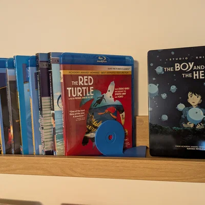 Chặn sách nghiêng cho kệ Ikea Mosslanda (đựng đĩa Blu-ray)