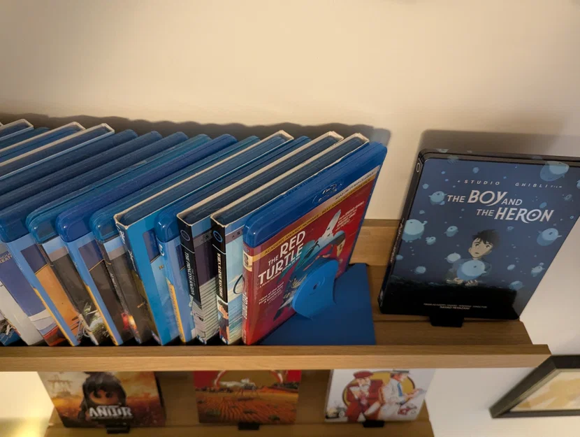Chặn sách nghiêng cho kệ Ikea Mosslanda (đựng đĩa Blu-ray) - Image 3