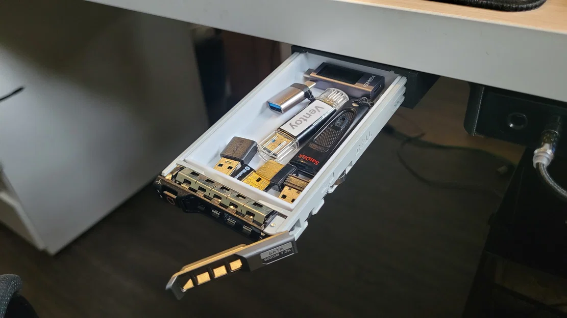 Khay Ngăn Kéo Gắn Dưới Bàn Cho Caddy HDD Dell 2.5 inch - Image 1