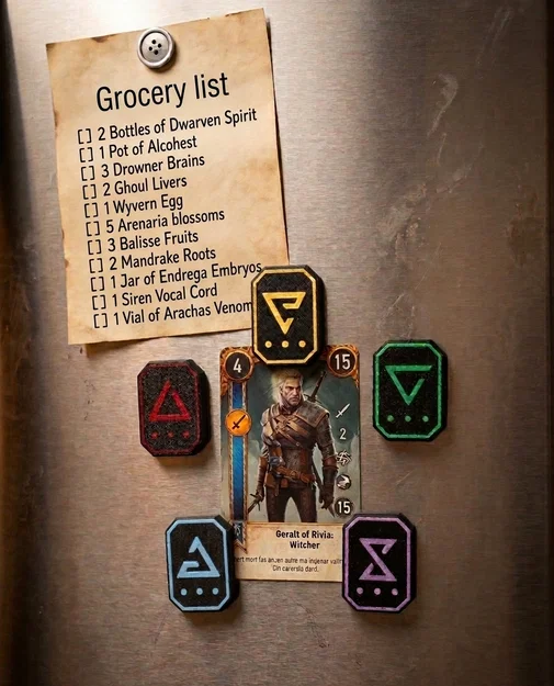 Nam châm hình ký tự The Witcher (Hỗ trợ MMU/Không MMU) - Image 1