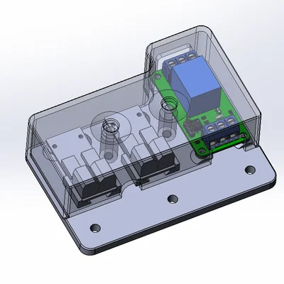 Vỏ hộp đựng hai mosfet và một relay