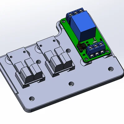 Vỏ hộp đựng hai mosfet và một relay
