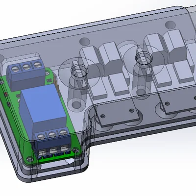 Vỏ hộp đựng hai mosfet và một relay