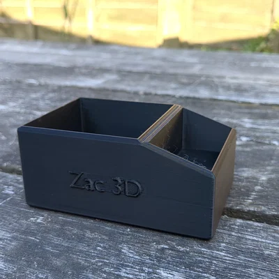 Hộp đựng đồ đa năng hai ngăn nhỏ gọn in 3D