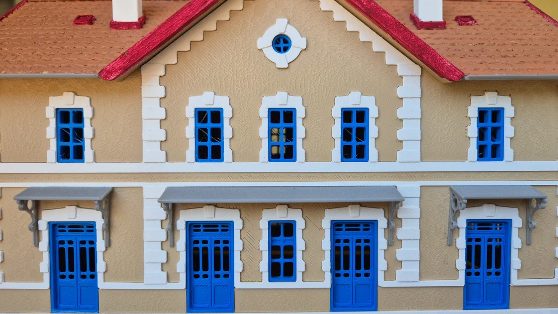 Mô hình nhà ga đường sắt Dorog tỉ lệ H0 - Image 4