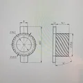 Nhông công tơ mét Yamaha Jog SA-12 (Nhông xoắn 16T) - Thumbnail 2