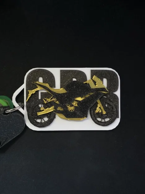 Móc khóa xe máy GPR (Derbi) - Phụ kiện in 3D cá tính cho biker - Image 1