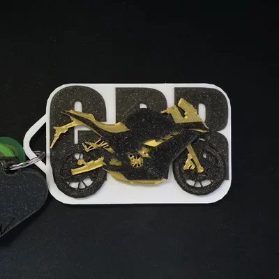 Móc khóa xe máy GPR (Derbi) - Phụ kiện in 3D cá tính cho biker