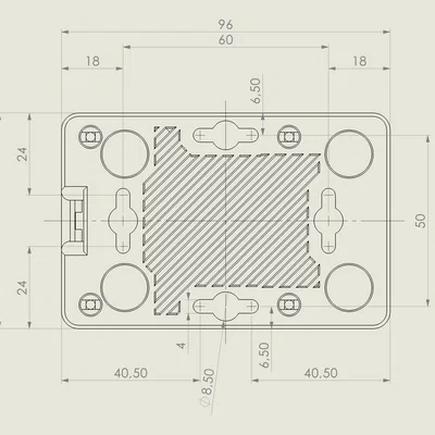 Vỏ máy dạng mô-đun cho Raspberry PI5 kèm HiFi Hat (Audiophonics, Hifiberry) hoặc 1-wire