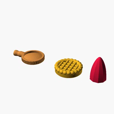 Bộ sưu tập MTG Token: Food, Blood và Clue Artifact (In 3D)