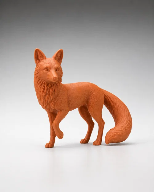 Mô hình chú cáo 3D tinh anh trang trí để bàn - Fox Figure - Image 1