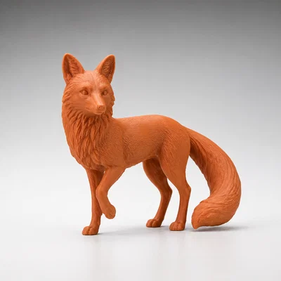 Mô hình chú cáo 3D tinh anh trang trí để bàn - Fox Figure