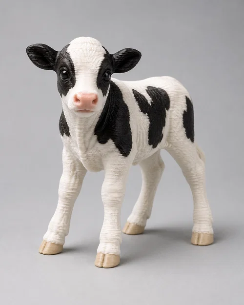 Mô hình chú bê con (Calf) 3D - Phụ kiện trang trí nông trại sống động - Image 1