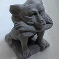 Tượng Grotesque trang trí 3D - Vật hộ mệnh cho góc máy in của bạn - Thumbnail 1