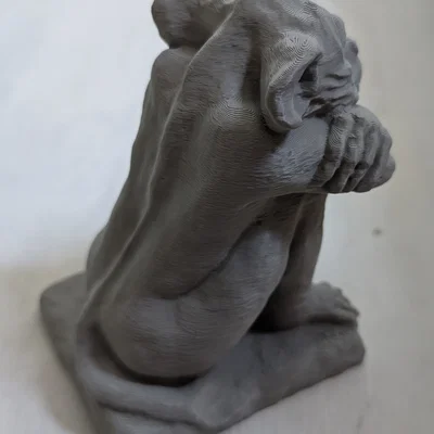 Tượng Grotesque trang trí 3D - Vật hộ mệnh cho góc máy in của bạn