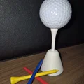 Đế Trưng Bày Bóng Golf & Tee Phong Cách Tối Giản - Thumbnail 3