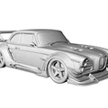Mô hình 3D BMW 503 Coupé Widebody Drift đầy cá tính - Thumbnail 1