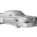 Mô hình in 3D BMW E9 Coupè Widebody Drift cực chất - Thumbnail 1