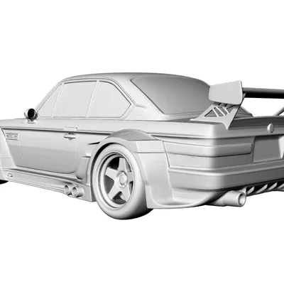 Mô hình in 3D BMW E9 Coupè Widebody Drift cực chất