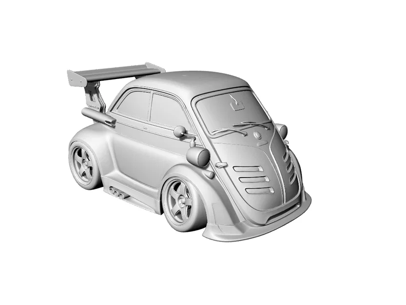Mô hình BMW Isetta widebody Drift cá tính cho dân chơi 3D - Image 1