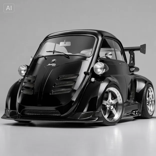 Mô hình BMW Isetta widebody Drift cá tính cho dân chơi 3D - Image 5