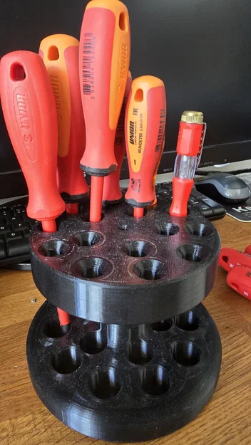 Khay đựng tua vít 3D để bàn tiện lợi cho góc làm việc - Image 2