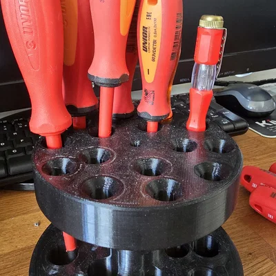 Khay đựng tua vít 3D để bàn tiện lợi cho góc làm việc