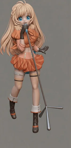 Mô hình Anime Art Rockin' in Orange dành cho người mê in 3D - Image 1