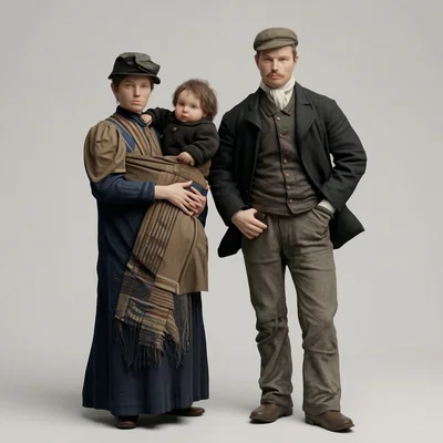 Mô hình 3D gia đình trung lưu thời Victoria cổ điển để in 3D