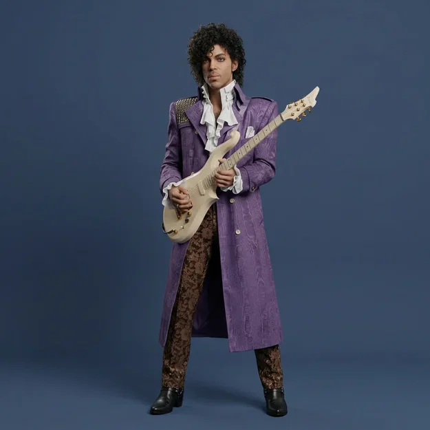 Mô hình 3D huyền thoại Prince - Purple Rain (1984) để trưng bày - Image 1