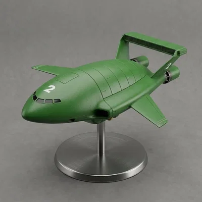 Mô hình in 3D tàu vận tải Thunderbird 2 cổ điển (1964-1965)