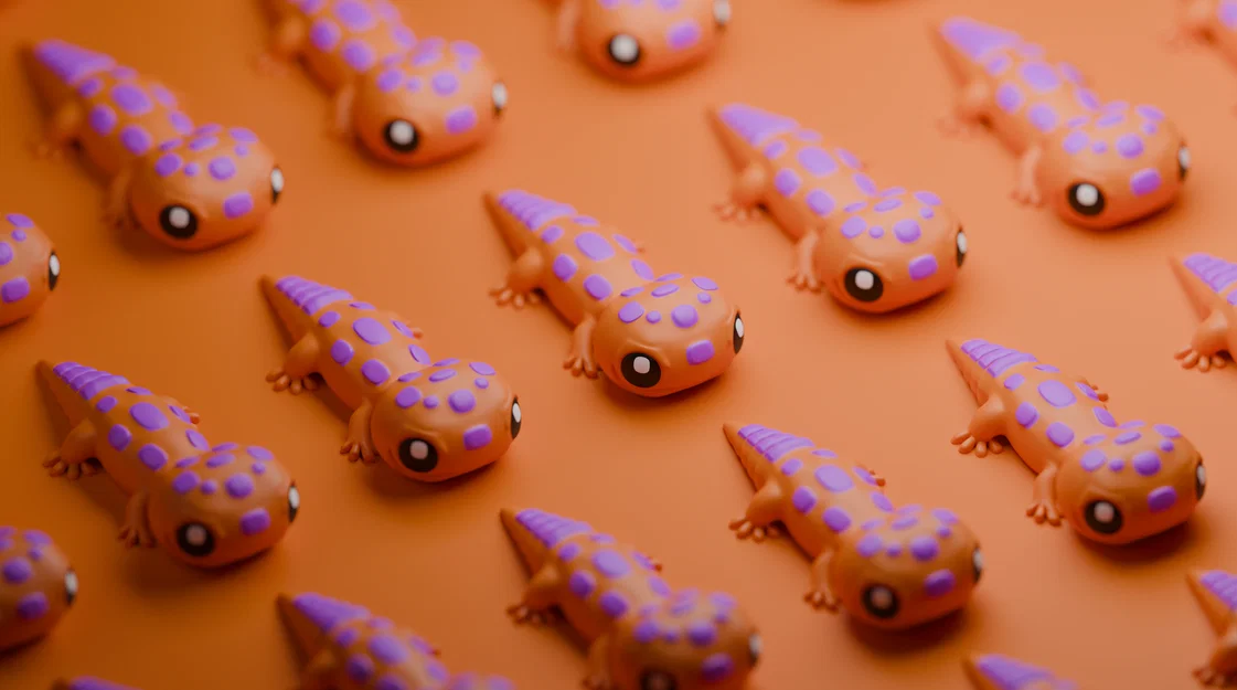 Mô hình in 3D Cute Flexi Gecko linh hoạt đáng yêu - Image 1