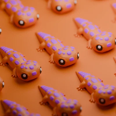 Mô hình in 3D Cute Flexi Gecko linh hoạt đáng yêu